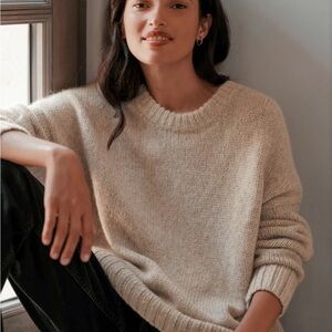 COPY - Jenni Kayne Alpaca Cocoon Crew in Oatmeal